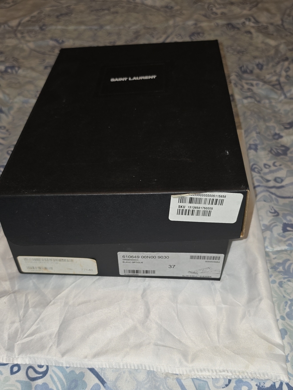Saint Laurent Black Logo Shoe Box